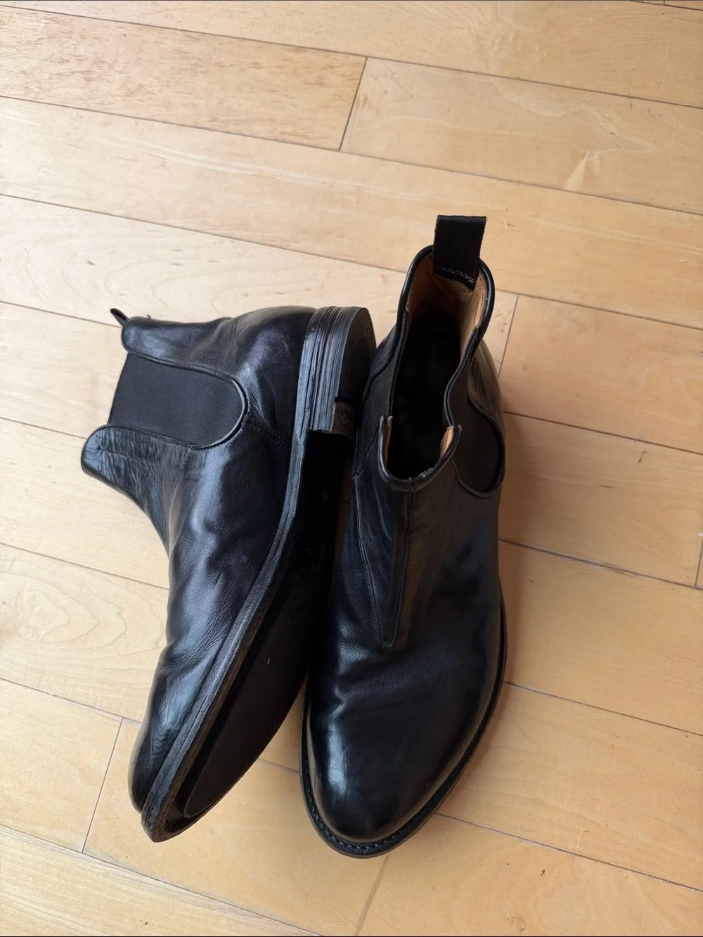 Famous Duca Del Nord Italian Leather Chelsea Dress Boot
